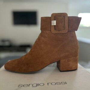 Sergio Rossi Suede Ankle Boots